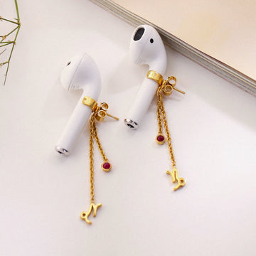 Capricorn charm airpods earrings